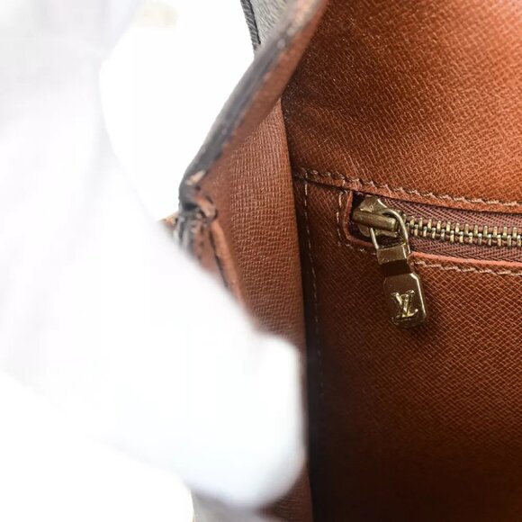 LOUIS VUITTON Saint Cloud GM Shoulder Bag Monogram Leather Brown M51242 65YF359 - Picture 13 of 13